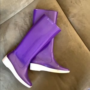 Fendi Purple rainboots